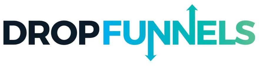 DropFunnels logo on a white background