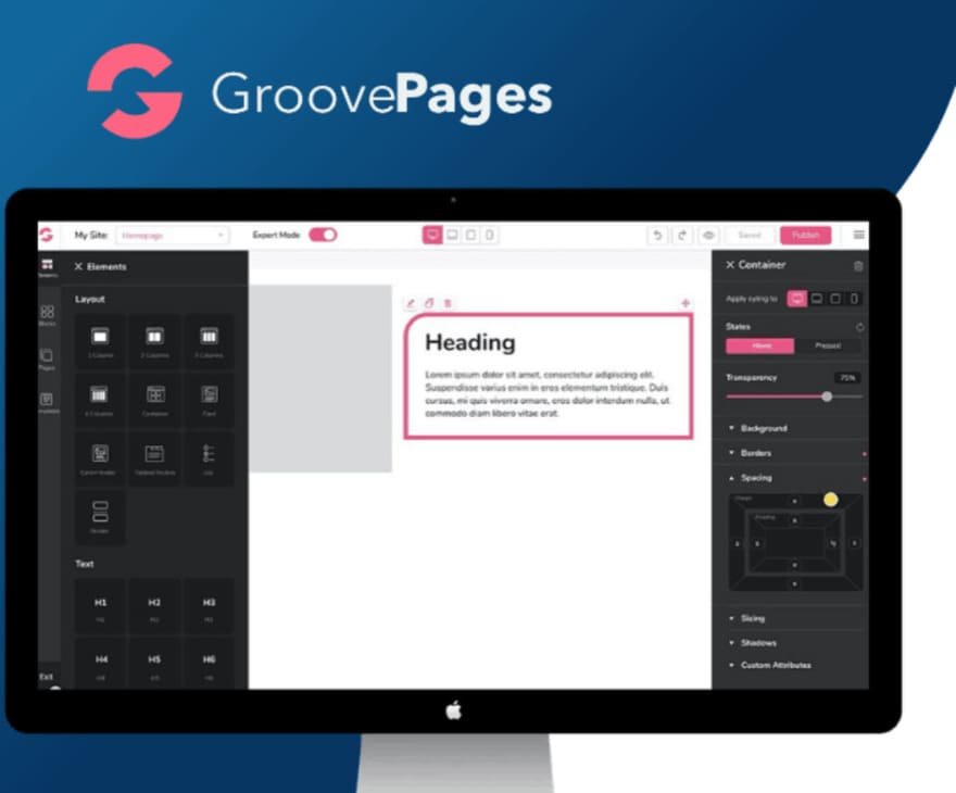 GrooveFunnels includes GroovePages