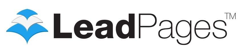 Leadpages logo on a white background